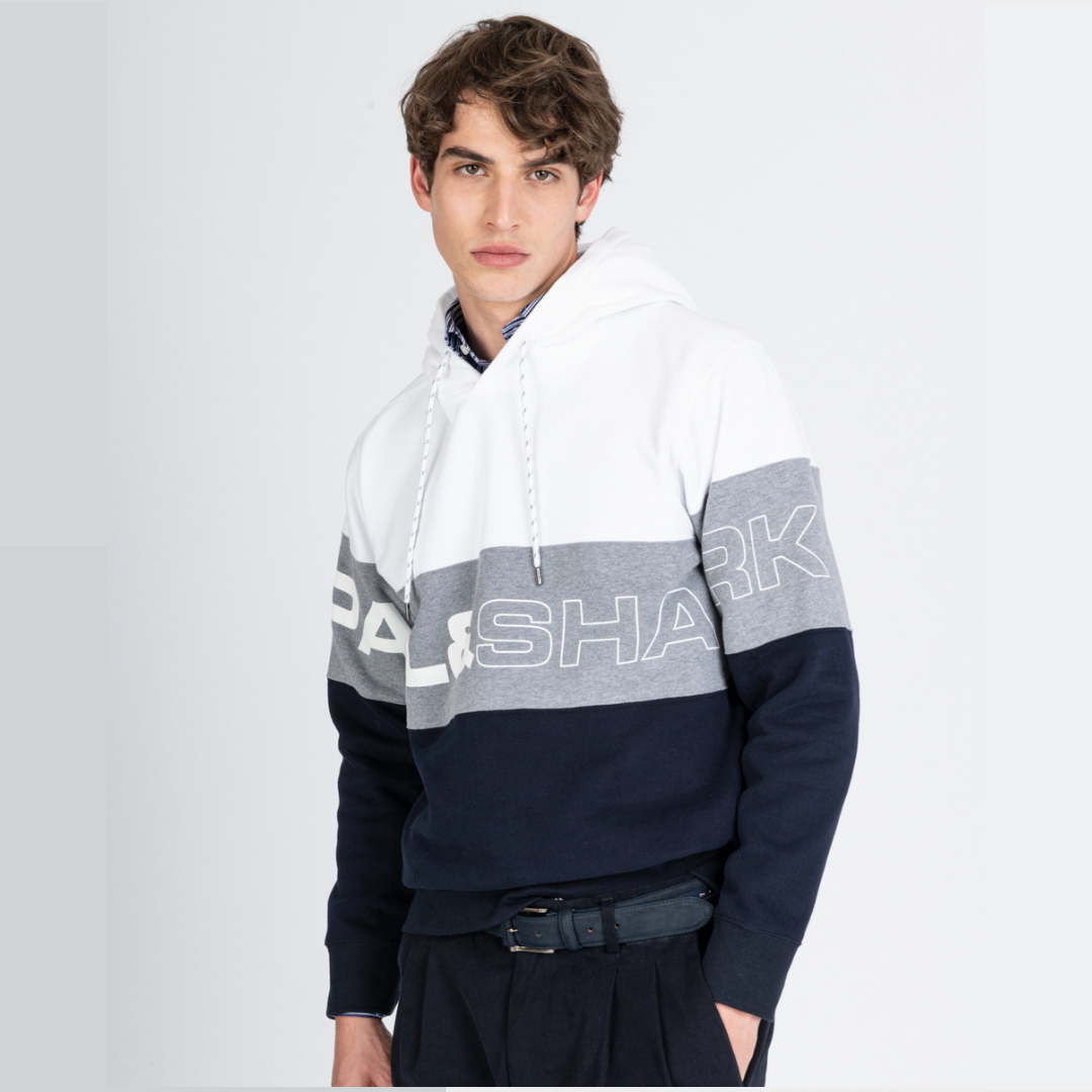 Grey paul and shark hoodie clearance